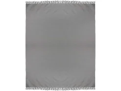 Colcha Com Franjas Em Algodao 230 X 250 Cm Cinza - Segna