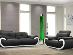 Coluna De Bolhas De Agua Com Vaso Gobie - Leds Com Cores Que Mudam - A.183 Cm