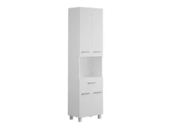 Coluna De Casa De Banho Com Pe 180 Cm Branco - Minela