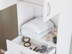 Coluna De Casa De Banho Com Pe 180 Cm Branco - Minela