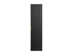 Coluna De Casa De Banho Suspensa Estriada Preto A140 Cm - Zevara