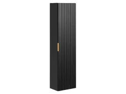 Coluna De Casa De Banho Suspensa Estriada Preto A140 Cm - Zevara