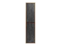 Coluna De Casa De Banho Suspensa Cor Natural E Antracite A170 Cm - Tikitiki