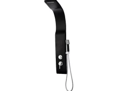 Coluna De Duche Hidromassagem Kourbea - Preta - 20 X 132 Cm