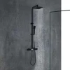 Coluna De Duche Termostatica Em Aco Inoxidavel Preto Mate - 125Cm - Peneda