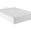 Conjunto Artigos De Cama 160 X 200 Cm Sommier Com Espaco De Arrumação Branco + Colchão De Espuma Hd - Heaven Da Dreamea
