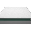 Conjunto Artigos De Cama 140 X 190 Cm Sommier Com Espaco De Arrumação Branco + Colchão De Molas Ensacadas - Prestige Da Dreamea