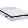 Conjunto Artigos De Cama 160 X 200 Cm Sommier Com Espaco De Arrumação Branco + Colchão De Molas Ensacadas - Marquis Da Dreamea