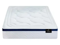 Conjunto Artigos De Cama 160 X 200 Cm Sommier Com Espaco De Arrumação Branco + Colchão De Molas Ensacadas - Marquis Da Dreamea