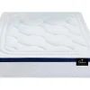 Conjunto Artigos De Cama 140 X 190 Cm Sommier Com Espaco De Arrumação Branco + Colchão De Molas Ensacadas - Marquis Da Dreamea