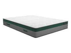 Conjunto Artigos De Cama 160 X 200 Cm Sommier Com Espaco De Arrumação Branco + Colchão De Molas Ensacadas - Prestige Da Ysmee
