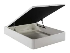 Conjunto Artigos De Cama 140 X 190 Cm Sommier Com Espaco De Arrumação Branco + Colchão De Espuma Hd - Heaven Da Dreamea