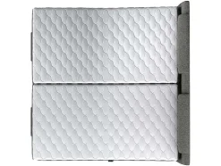 Conjunto Boxspring Cabeceira De Cama + Sommier De Relaxamento Eletrico + Colchão + Sobrecolchão Castel Da Palacio - 2X80X200 Cm - Tecido Cinza Claro