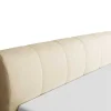 Conjunto Completo Boxspring Cabeceira De Cama + Sommier Com Leds + Colchão 180X200 Cm Tecido Bege - Otaru De Ysmee