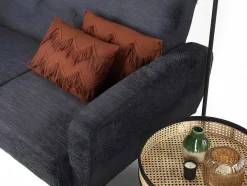 Conjunto De 2 Almofadas 100% Algodao Com Franjas De 30 X 50 Cm Cor Terracota - Bonel