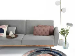 Conjunto De 2 Almofadas 100% Algodao Tufado De 30 X 50 Cm Cor-De-Rosa Velho - Jadel