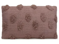 Conjunto De 2 Almofadas 100% Algodao Tufado De 30 X 50 Cm Cor-De-Rosa Velho - Jadel