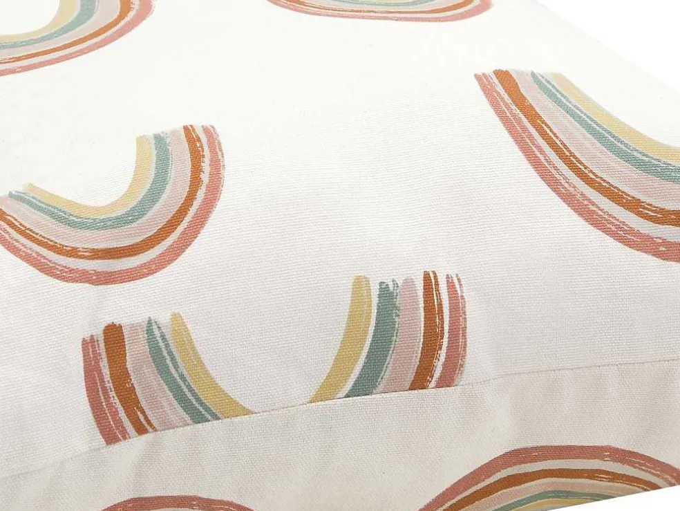 Conjunto De 2 Almofadas Arco-Iris Em Algodao 45 X 45 Cm Multicolor - Archy