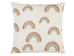 Conjunto De 2 Almofadas Arco-Iris Em Algodao 45 X 45 Cm Multicolor - Archy