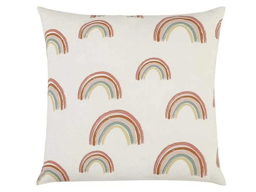 Conjunto De 2 Almofadas Arco-Iris Em Algodao 45 X 45 Cm Multicolor - Archy