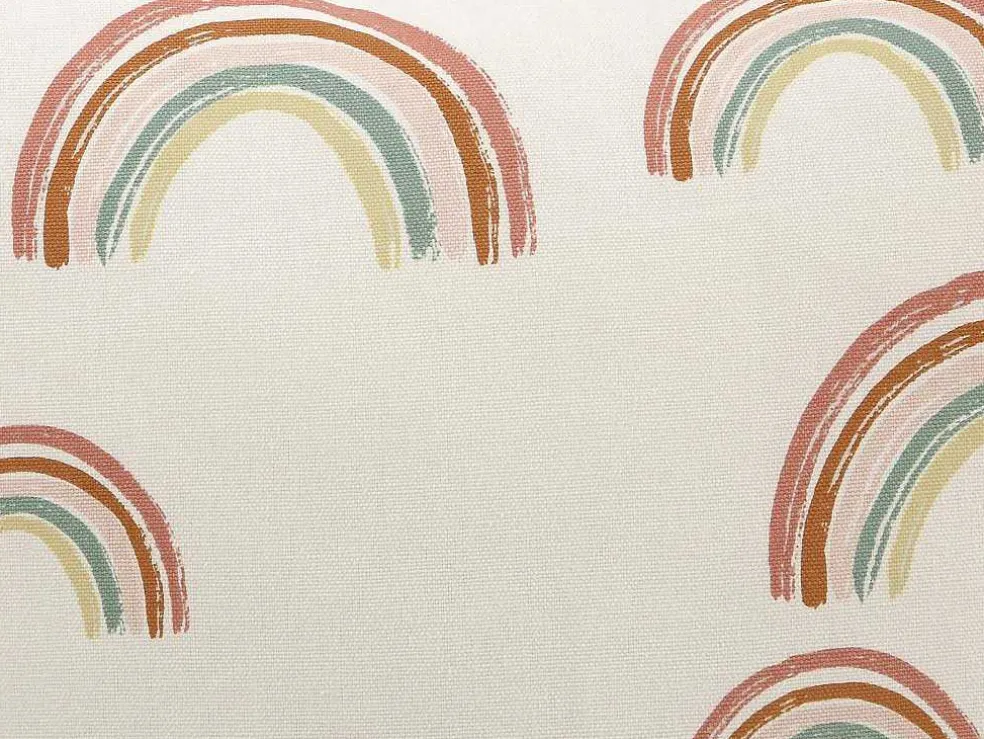 Conjunto De 2 Almofadas Arco-Iris Em Algodao 45 X 45 Cm Multicolor - Archy