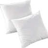 Conjunto De 2 Almofadas Recicladas De 60 X 60 Cm Da Dreamea Com Capa 100% Microfibra - Rosa