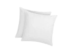Conjunto De 2 Almofadas Tratamento Antiacaros Natural Greencare 60 X 60 Cm 550 G Branco Algodao - Azylia
