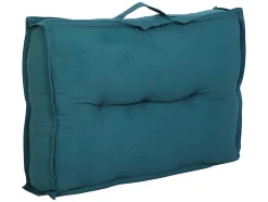 Conjunto De 2 Almofadoes De Encosto Para Palete Baila - Algodao - 40X60X12 Cm - Azul