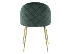 Conjunto De 2 Cadeiras Melbourne - Veludo E Metal Dourado - Verde