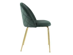 Conjunto De 2 Cadeiras Melbourne - Veludo E Metal Dourado - Verde