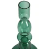 Conjunto De 2 Castiçais D. 9 X A. 21 Cm E D. 9 E A. 18,5 Cm Vidro Verde - Kandie