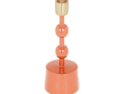 Conjunto De 2 Castiçais Em Aluminio Esmaltado A. 26,5 Cm X A. 22 Cm Terracota - Parina