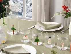 Conjunto De 4 Copos Com Motivos De Natal D.7,5 X A.9,5 Cm - Scopa
