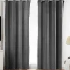 Conjunto De 2 Cortinas Em Veludo 140 X 260 Cm Cinza - Ahtari