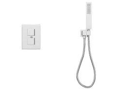 Conjunto De Duche Encastravel Com Torneira Misturadora Termostatica Cor Niquel Escovado - Terek
