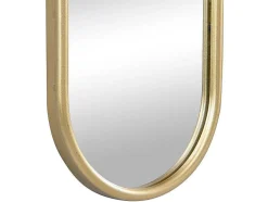 Conjunto De 3 Espelhos Ovais Em Metal De L.23 X A.120 Cm Cor Dourado - Jaylen