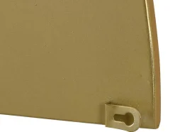 Conjunto De 2 Espelhos Semicirculo Design Em Metal C50 X A100 Cm Dourado - Gavra