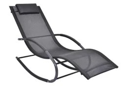 Conjunto De 2 Espreguiçadeiras - Antracite - Lombok