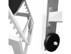 Conjunto De 2 Espreguiçadeiras Barbados Em Têxtileno Cinzento - Aluminio Branco