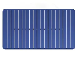 Conjunto De Jantar De Jardim Em Metal, Uma Mesa C. 160 Cm Com 2 Cadeiroes Empilhaveis E 4 Cadeiras Empilhaveis Azul-Escuro - Mirmande