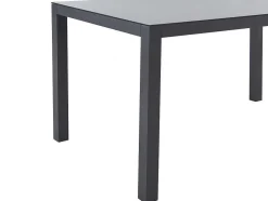 Conjunto De Jardim Em Aluminio, Uma Mesa C. 150 Cm E 6 Cadeiroes, Cinzento Antracite - Jolane