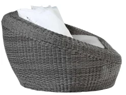 Conjunto De Jardim Em Resina Entrancada: Sofá, 2 Cadeiroes E Mesa De Centro - Whiteheaven