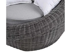 Conjunto De Jardim Em Resina Entrancada: Sofá, 2 Cadeiroes E Mesa De Centro - Whiteheaven