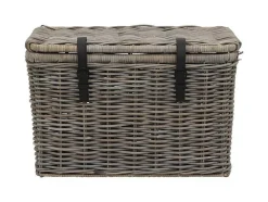 Conjunto De 2 Malas Em Kubu De C80 X L45 X A55 Cm E C70 X L35 X A45 Cm Cor Cinza Natural - Nefta