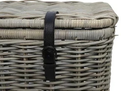 Conjunto De 2 Malas Em Kubu De C80 X L45 X A55 Cm E C70 X L35 X A45 Cm Cor Cinza Natural - Nefta