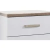 Conjunto De 2 Mesas De Cabeceira Com 2 Gavetas Branco E Natural - Skaido