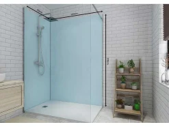 Conjunto De 2 Paineis De Parede De Casa De Banho Com Perfis Incluidos De C. 90 X L. 120 X A. 210 Cm