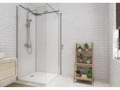 Conjunto De 2 Paineis De Parede De Casa De Banho Com Perfis Incluidos De 2X L. 90 X A. 210 Cm