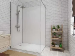 Conjunto De 2 Paineis De Parede De Casa De Banho Com Perfis Incluidos De C. 90 X L. 120 X A. 210 Cm