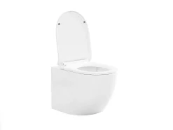 Conjunto Sanita Suspensa Com Estrutura De Suporte Decorativa Branco Brilhante - Javoine